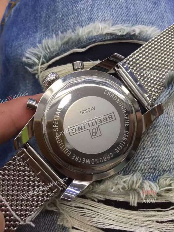 replica Copy Breitling Aeromarine Superocean Heritage Chronograph SS Red Bezel WATCHES 3