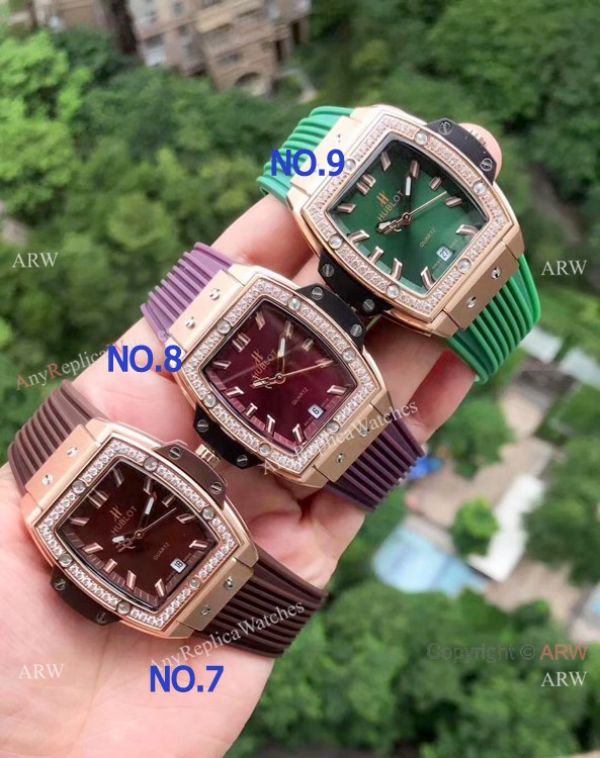 replica Copy Hublot Spirit of Big Bang Diamond es Rose Gold Lady Size WATCHES 3