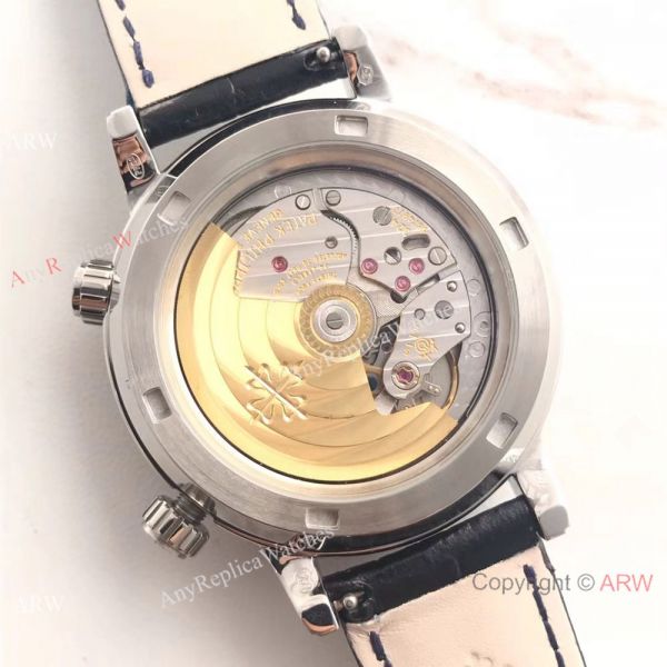 replica Swiss Patek Philippe 6102P Sky Moon Celestial Stainless Steel WATCHES 3