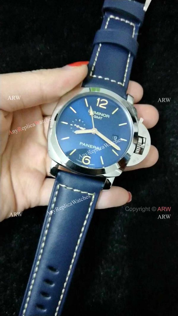 replica Buy Luminor GMT Limited Edition Blue Face PAM 688 WATCHES 3