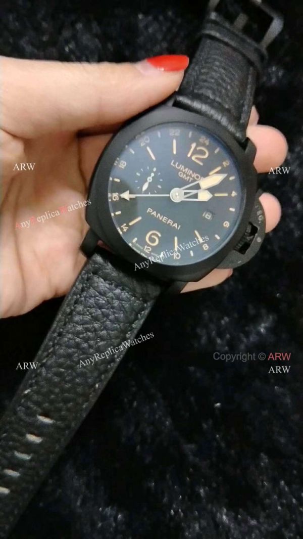 replica Fake Panerai Luminor GMT Pam531 All Black Panerai WATCHES 3