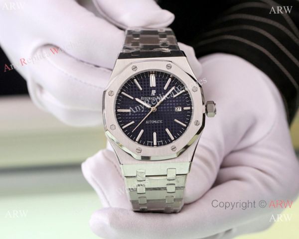 replica Solid Black Audemars Piguet Royal Oak 46mm WATCHES 3
