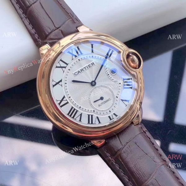 replica Low Price Cartier Ballon Bleu De Automatic es Rose Gold Black Dial WATCHES 3