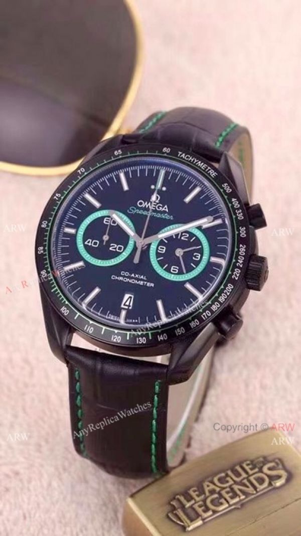 replica Omega Dark Side Of The Moon Copy es Orange Sub-dials WATCHES 3
