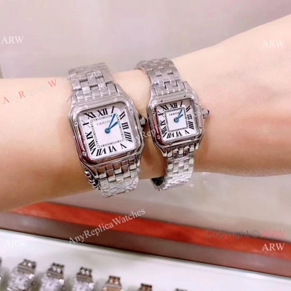 replica Panthere De Cartier Quartz es SS Rose Gold Bezel WATCHES 3