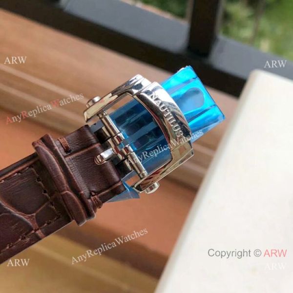 replica Swiss Patek Philippe Nautilus 7118 es SS Blue Dial Blue Strap WATCHES 3
