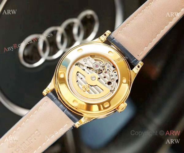 replica Patek Philippe Automatic Calatrava es Gold Case WATCHES 3