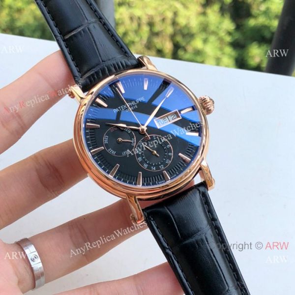 replica Copy Patek Philippe Geneve Day-date 43mm SS White Dial WATCHES 3