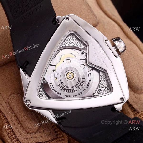 replica Buy Hamilton Ventura XXL Auto Elvis Anniversary SS Black Rubber Strap WATCHES 3