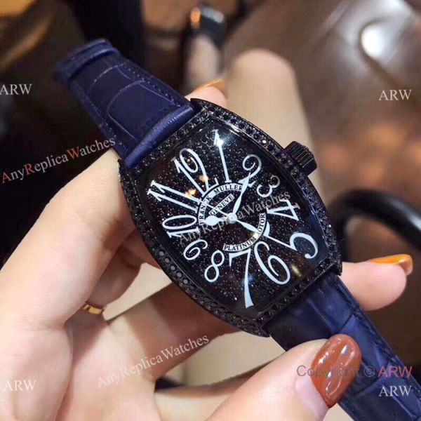 replica Franck Muller Platinum Rotor Black Diamond Men Knock off es China WATCHES 3
