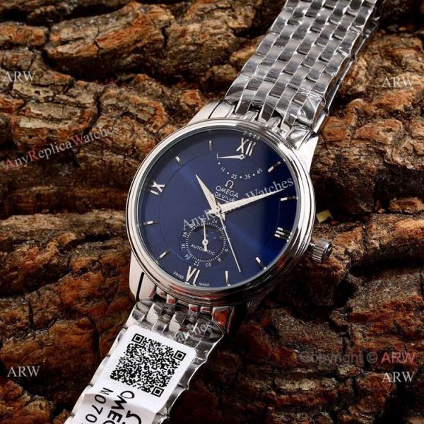replica Omega De Ville Fake 40mm 2-Tone Rose Gold Moonphase WATCHES 3
