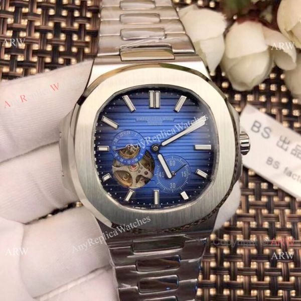 replica Patek Philippe Tourbillon Nautilus Stainless Steel es 42mm WATCHES 3