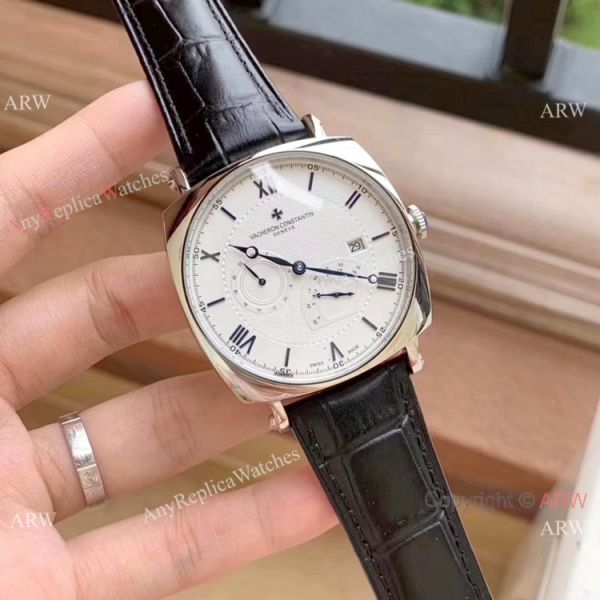 replica New Fake Vacheron Constantin Geneve Rose Gold Power Reserve WATCHES 3