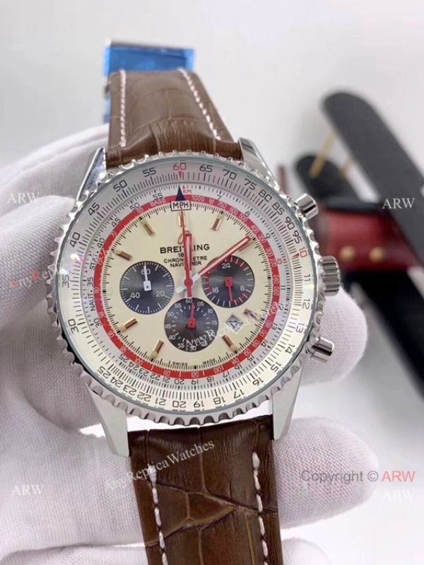 replica Breitling Navitimer B01 TWA Stainless Steel Cream Dial -2020 New WATCHES 3