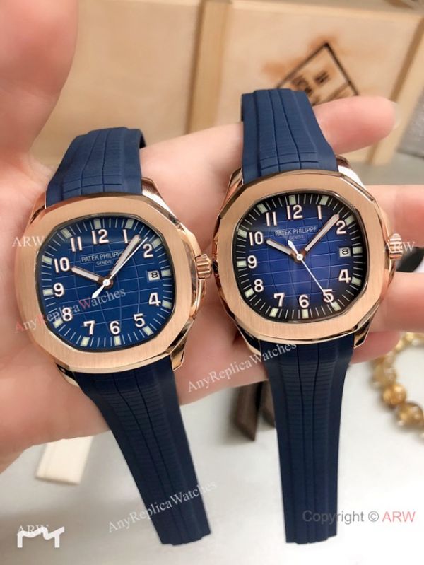 replica Copy Patek Philippe Geneve Aquanaut Rose Gold Gray es 40mm WATCHES 3