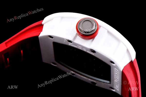 replica Swiss Richard Mille Bubba Watson Price Online Richard Mille RM 055 White Ceramic WATCHES 3