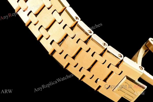 replica OM Factory Swiss Audemars Piguet Royal Oak Silver And Gold Chronograph WATCHES 3
