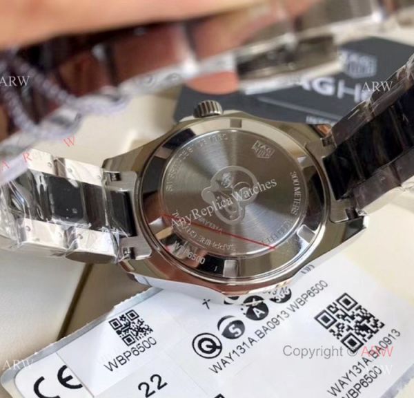 replica Swiss Grade New Tag Heuer Aquaracer 2020 Ladies Black Ceramic with Quartz Movement WATCHES 3