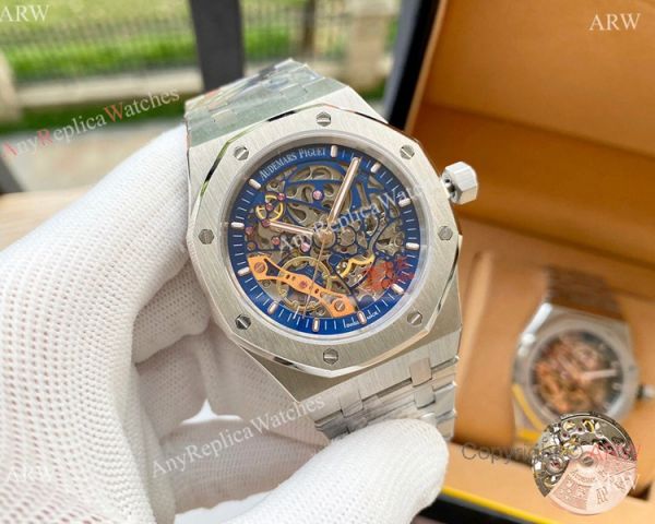 replica Audemars Piguet Skeleton Royal Oak es Two Tone Rose Gold WATCHES 3
