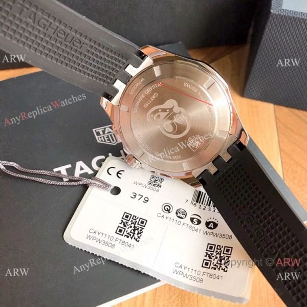 replica Tag Heuer Mens Aquaracer 300m Rubber Strap Swiss Quartz Movement WATCHES 3