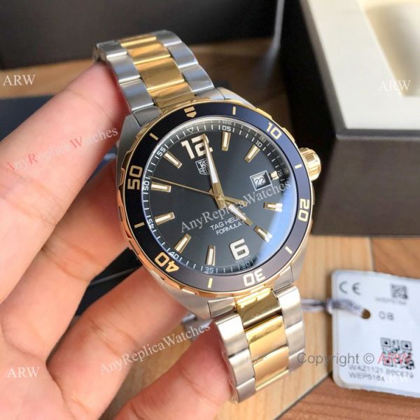 replica Swiss TAG Heuer Formula One Two Tone Black Dial WATCHES 3