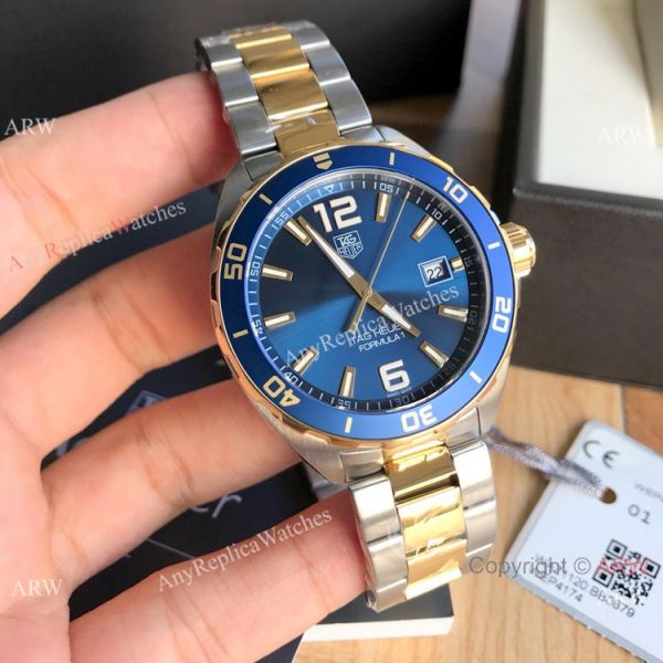 replica Swiss TAG Heuer Formula One Two Tone Blue Face WATCHES 3