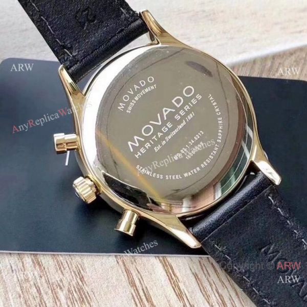 replica Copy Movado Celestograf Chronograph es White Dial WATCHES 3