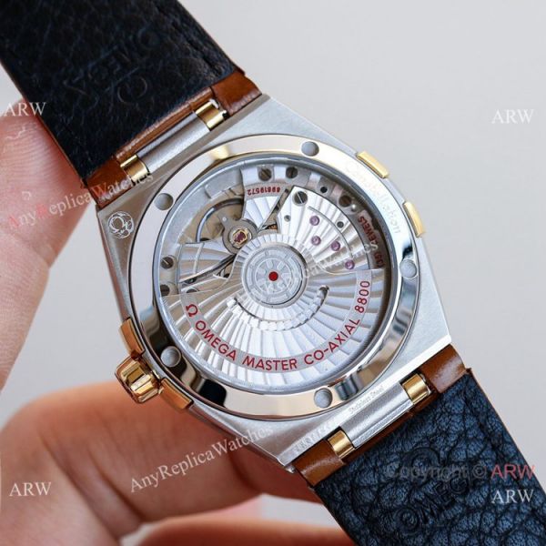 replica New! Swiss Omega Constellation Gents 39mm es Gold Face Diamond Markers WATCHES 3