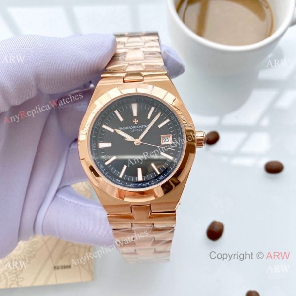 replica Copy Vacheron Constantin Geneve Overseas 42mm es Rose Gold WATCHES 3