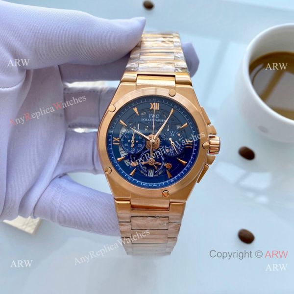 replica Wholesale Copy IWC Aquatimer Rose Gold Skeleton Dial es WATCHES 3