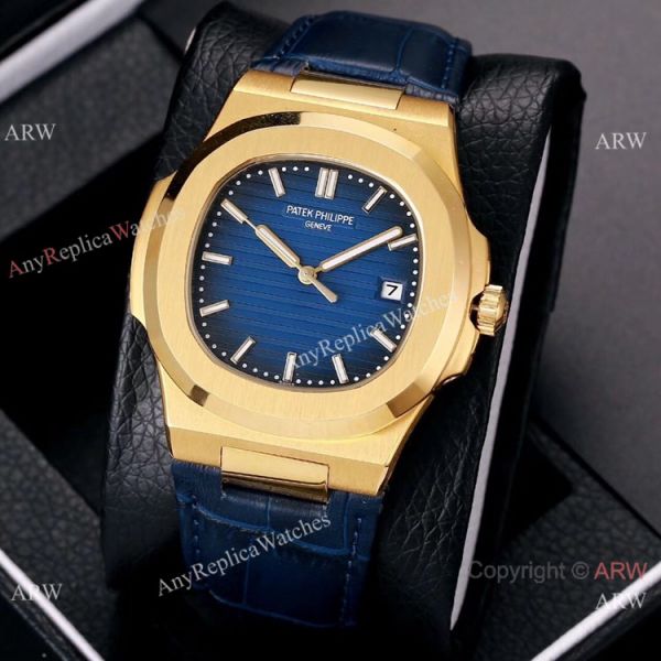 replica Best Copy Patek Philippe Nautilus 40mm es Gold and Black WATCHES 3