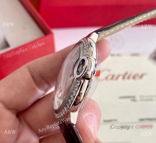 replica AAA Ballon Bleu Cartier Couple Diamond Bezel Automatic Movement WATCHES 3