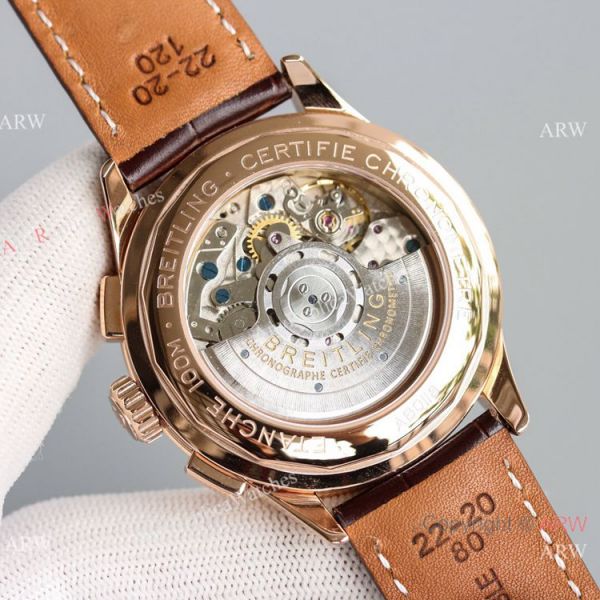 replica JH Factory Swiss Breitling Premier B01 Chronograph es Asia7750 Rose Gold WATCHES 3