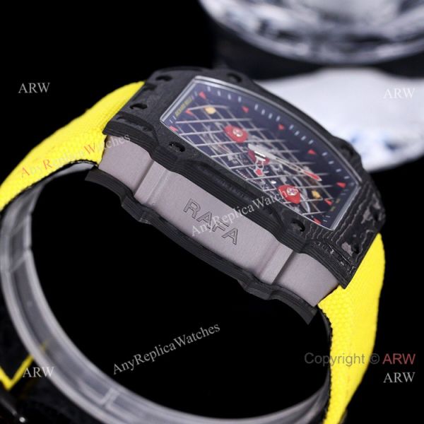 replica 2021 New Richard Mille RM 27-04 Tourbillon Rafael Nadal Tennis Court Best WATCHES 3