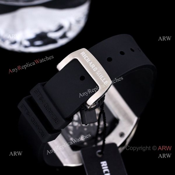replica High End Richard Mille Rm010 Diamonds Red Rubber Band WATCHES 3