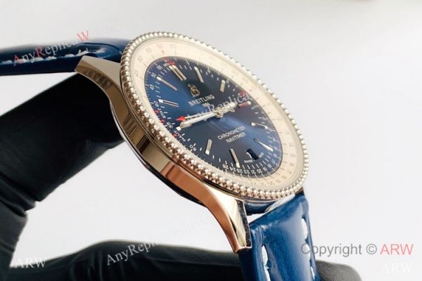 replica V7 Factory Swiss Breitling Navitimer 1 Automatic Blue Dial SW200 Movement WATCHES 3