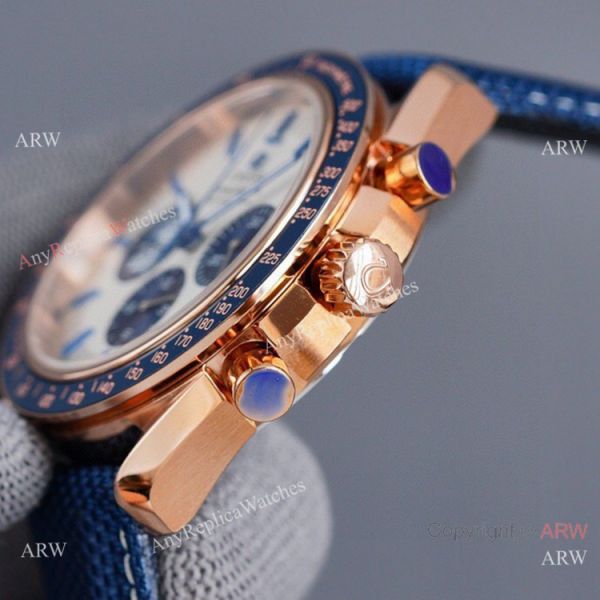 replica 2021 New Omega Snoopy 50th anniversary Rose Gold White Dial WATCHES 3