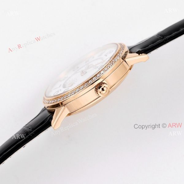 replica GF facytory High Quality Rose Gold Jaeger Lecoultre Womens 34mm WATCHES 3