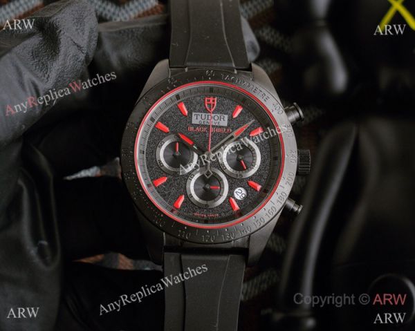 replica New! Copy Tudor Fastrider Black Shield chronograph es Men Size WATCHES 3