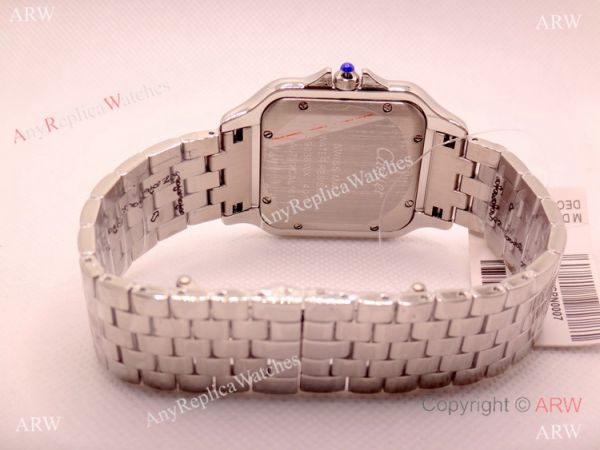 replica AAA Quality Copy Panthere De Cartier Quartz 38mm Stainless Steel WATCHES 3