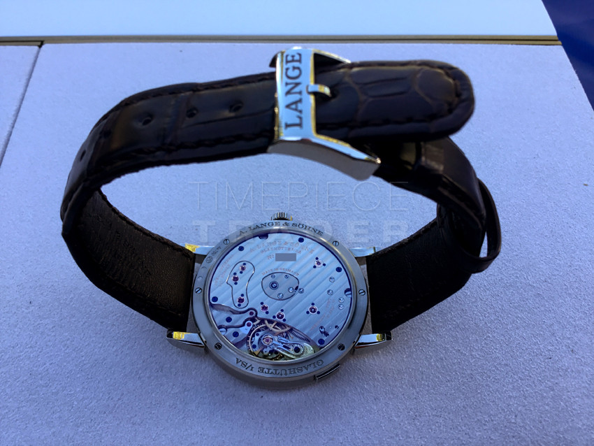 replica A. Lange & Sohne Grand Lange 1 137.038 18k White Gold Manual Wind Cal. L095.1 WATCHES 4