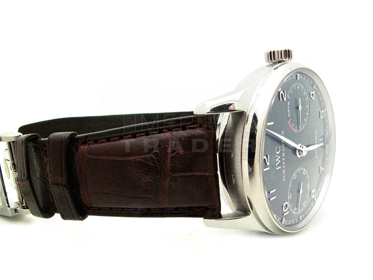 replica IWC Portuguese IW5001-06 18k White Gold Automatic Self Winding WATCHES 4