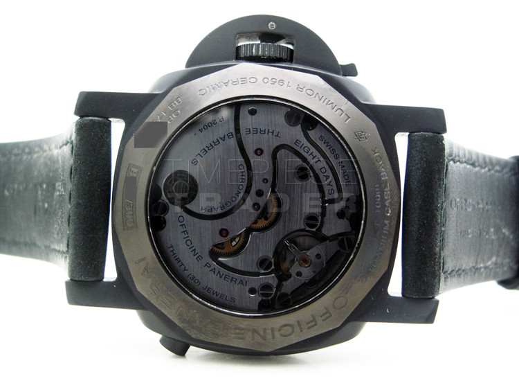 replica Panerai 1950 Monopulsante 8 days GMT PAM 317 Ceramic Hand Wind 8-DAY WATCHES 4