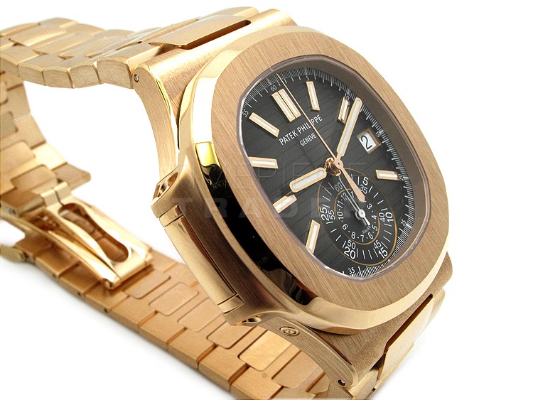 replica Patek Philippe Nautilus 5980-1R-001 18k Rose Gold Automatic Self-Winding WATCHES 4