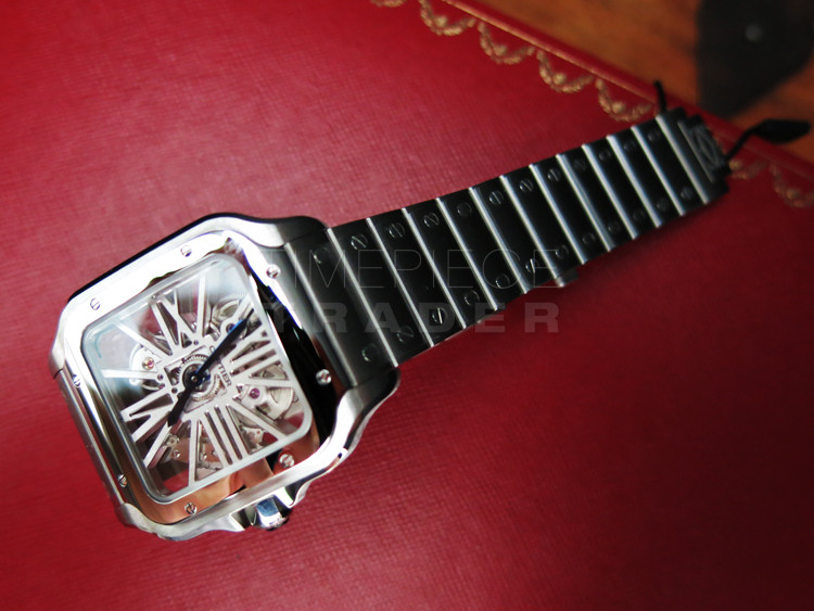 replica Cartier Santos WHSA0015 Stainless Steel Manual hand-wind WATCHES 4