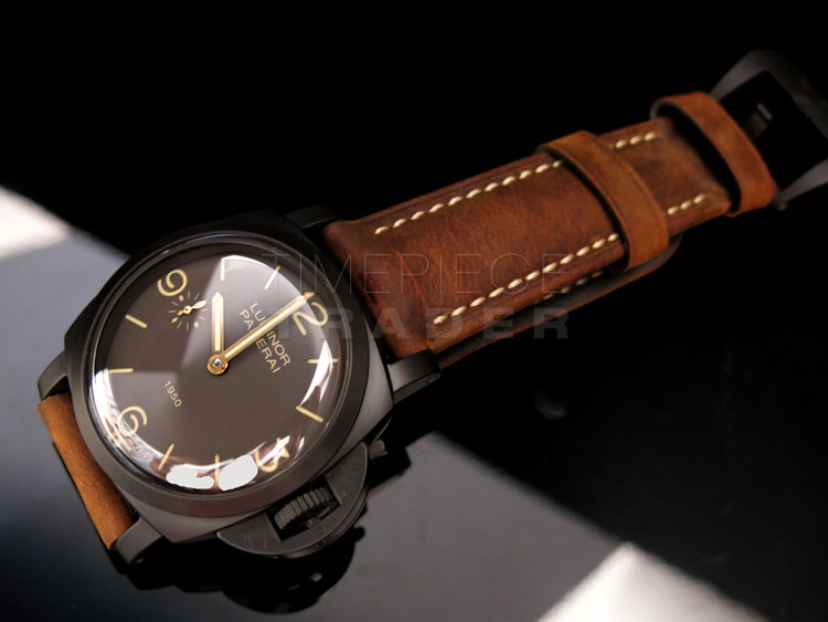 replica Panerai Luminor Composite 1950 3 Days PAM375 Composite/Ceramic Manual Hand-Wind WATCHES 4