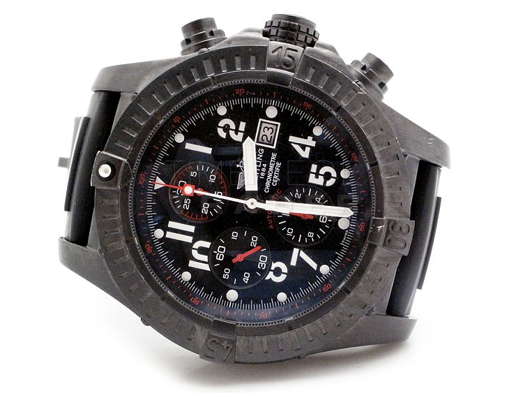 replica Breitling Super Avenger M1337010 Black Stainless Steel Automatic WATCHES 4