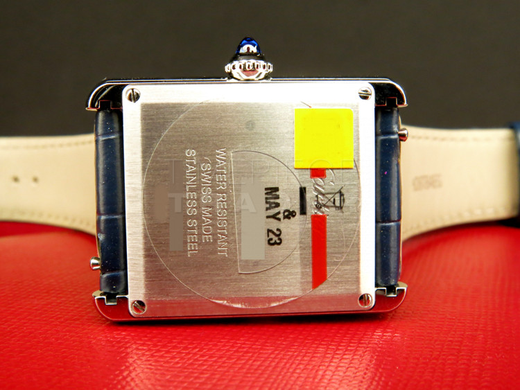 replica Cartier Tank WSTA0055 Stainless Steel Quartz WATCHES 4