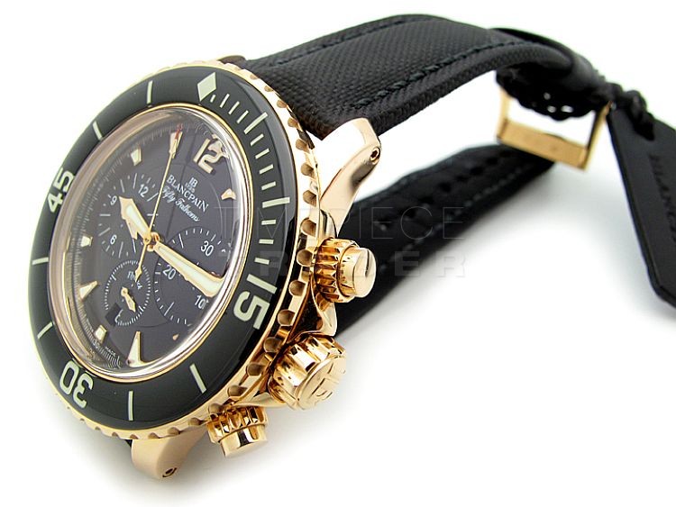 replica Blancpain 50 Fathoms 5085F-3630-52 18K Rose Gold Automatic WATCHES 4