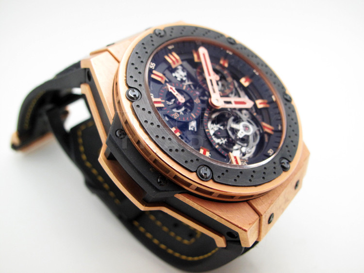 replica Hublot King Power 707.OM.1138.NR.FMO10 18k Rose Gold Manual Hand-wind WATCHES 4